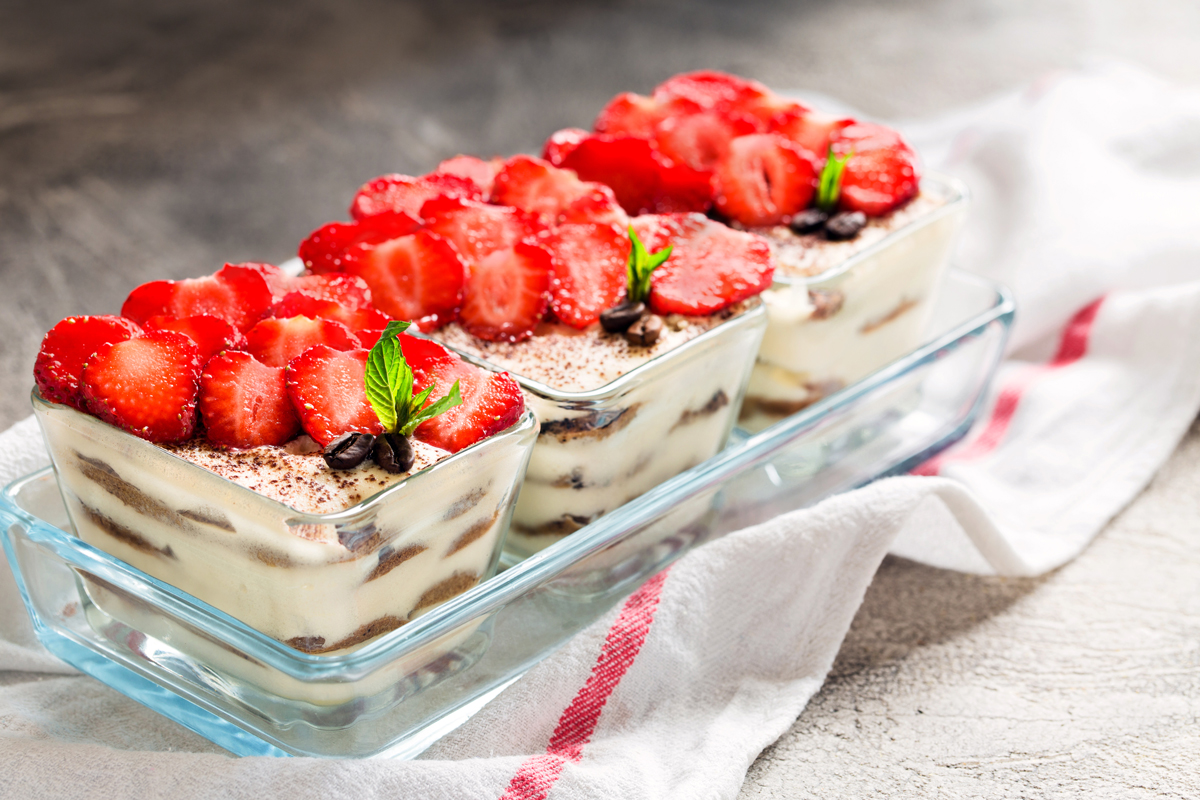 jahodové tiramisu