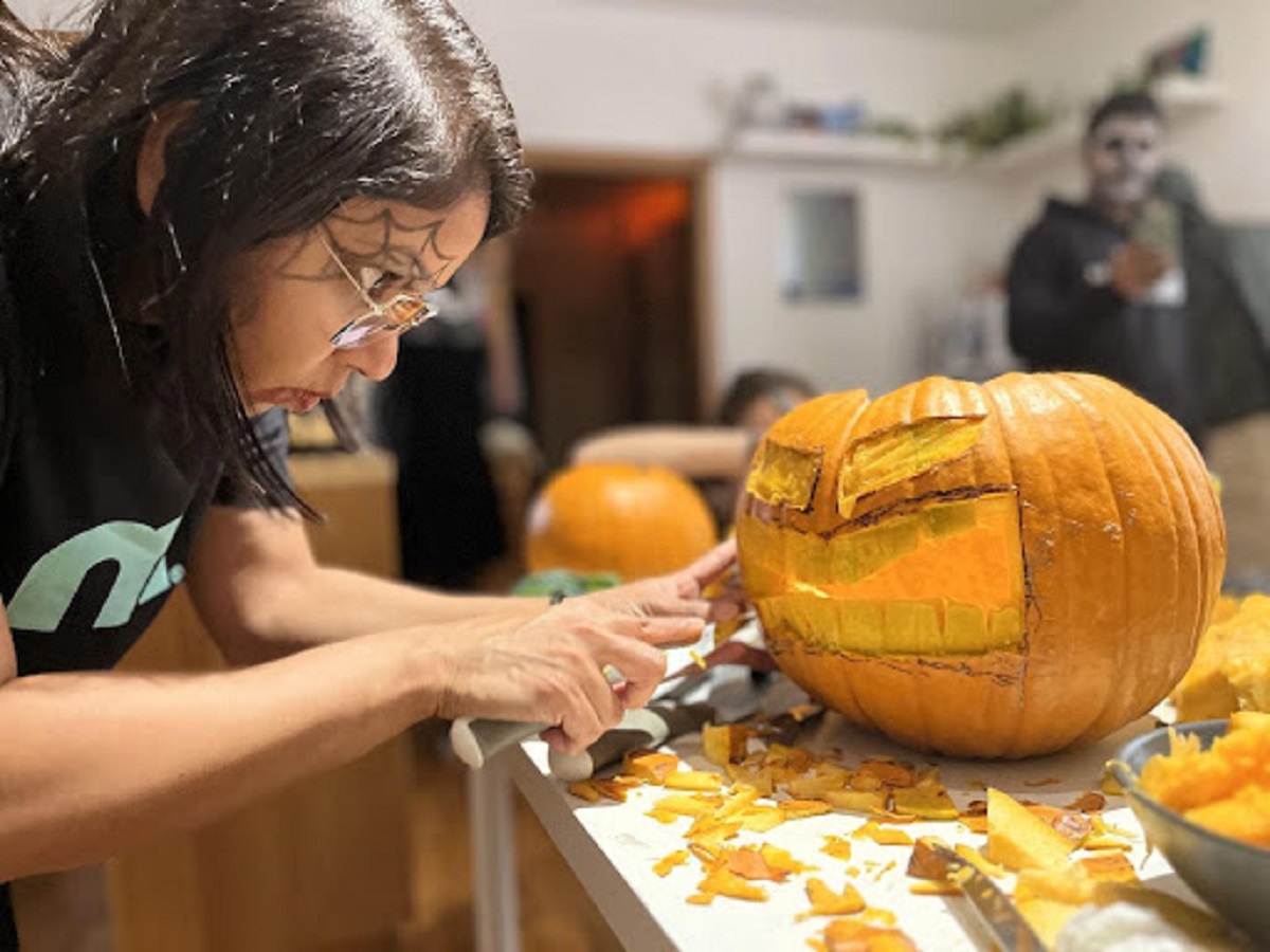 Správná halloweenská dýně se musí pořádně šklebit