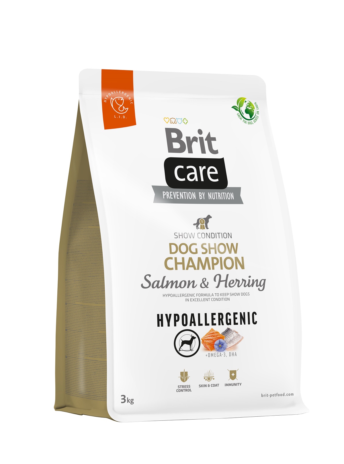 10x Brit Care Dog Hypoallergenic Dog Show Champion 3 kg