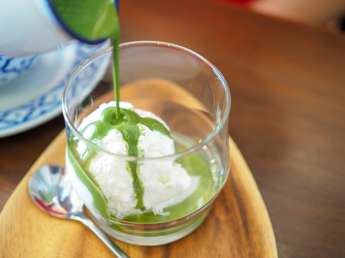 Matcha affogato